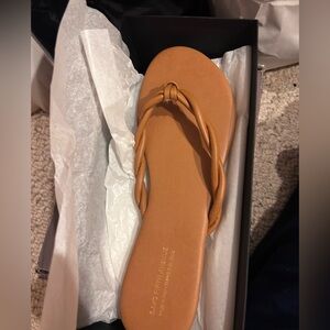 Braided Strap Women's Sandal in Tan